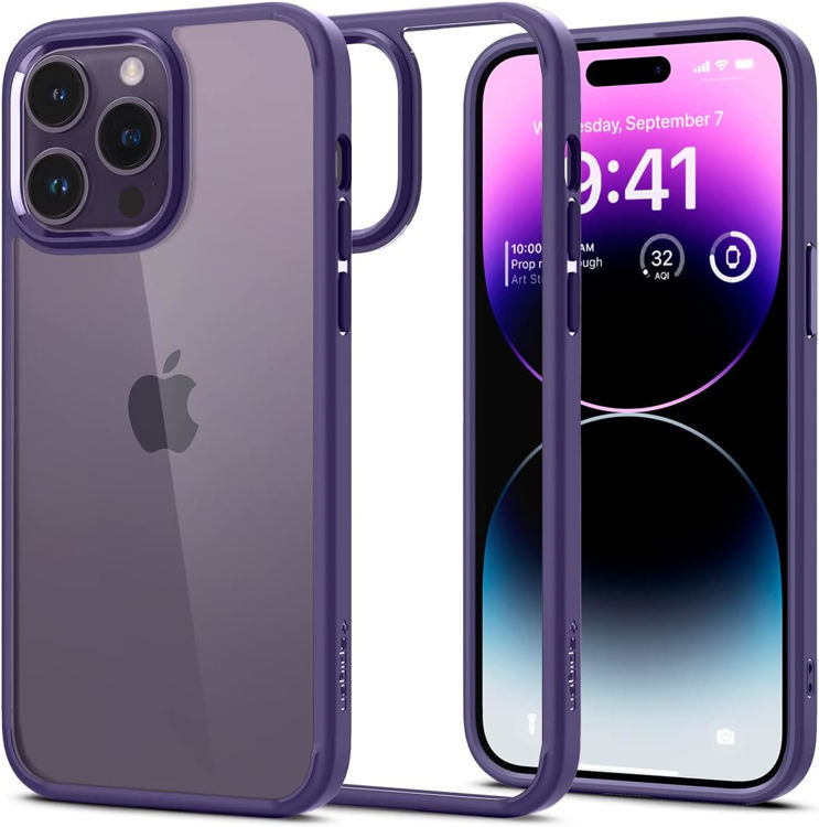 صورة SPIGEN ULTRA HYBRID APPLE IPHONE 14 PRO DEEP PURPLE_ACS05577