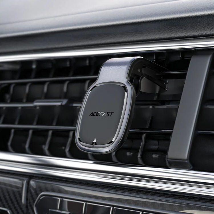 صورة Acefast Magnetic Car Phone Holder for Ventilation Grille Gray