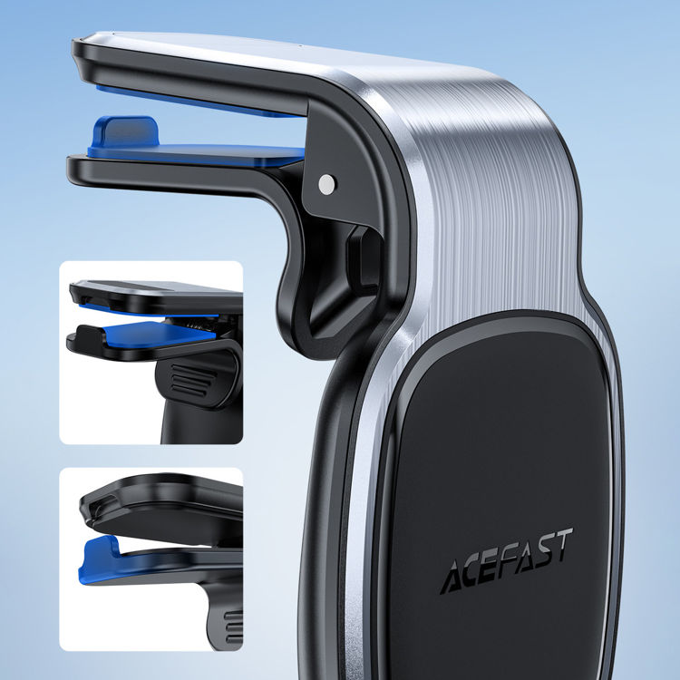 صورة Acefast Magnetic Car Phone Holder for Ventilation Grille Gray