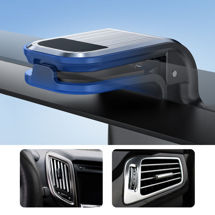 صورة Acefast Magnetic Car Phone Holder for Ventilation Grille Gray