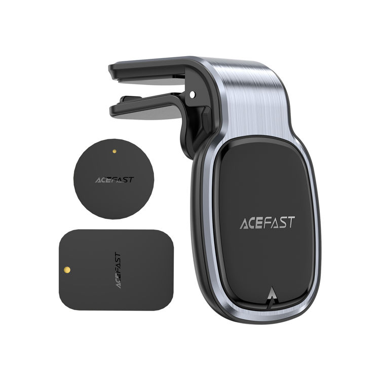 صورة Acefast Magnetic Car Phone Holder for Ventilation Grille Gray
