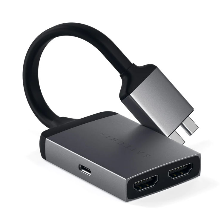 Picture of SATECHI ADAPTER TYPE-C DUAL HDMI ADAPTER SPACE GREY