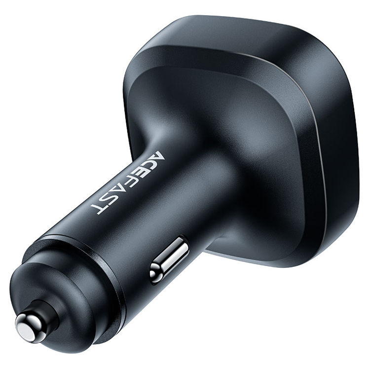 صورة Acefast Fast Car Charger 101W (2xUSB-C+USB-A) with OLED Smart Display