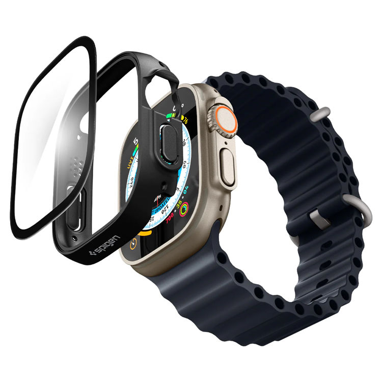 صورة Spigen Apple Watch Ultra (49mm) Case Thin Fit 360 – TEMPERED GLASS