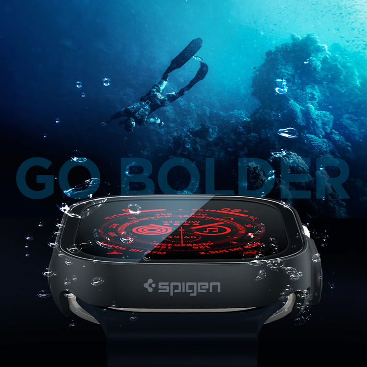 صورة Spigen Apple Watch Ultra (49mm) Case Thin Fit 360 – TEMPERED GLASS