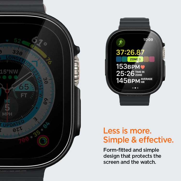 صورة Spigen Apple Watch Ultra (49mm) Case Thin Fit 360 – TEMPERED GLASS