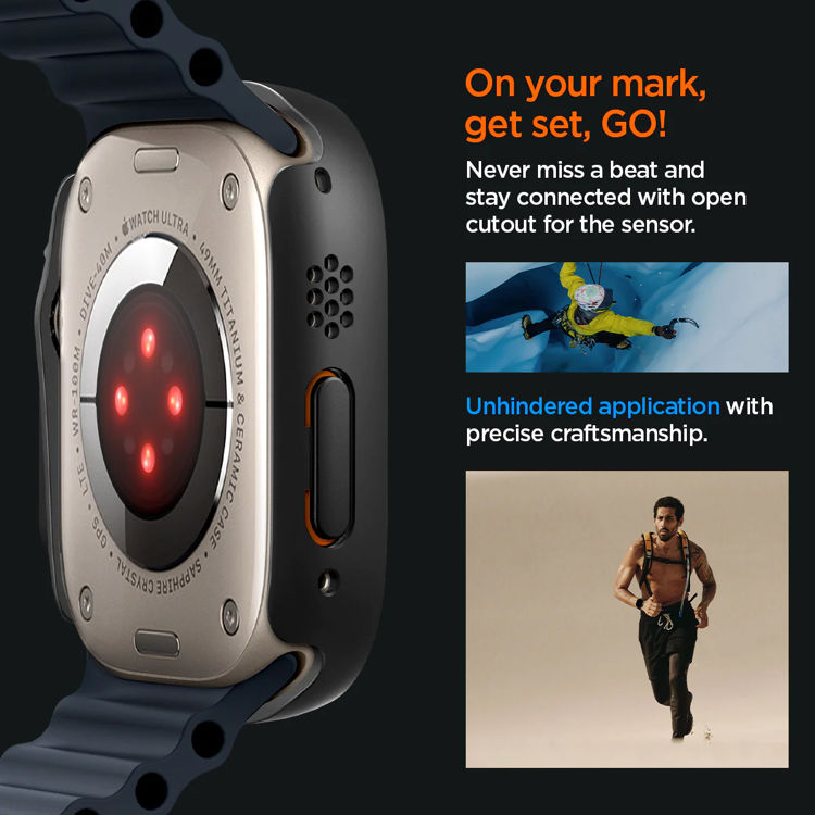 صورة Spigen Apple Watch Ultra (49mm) Case Thin Fit 360 – TEMPERED GLASS