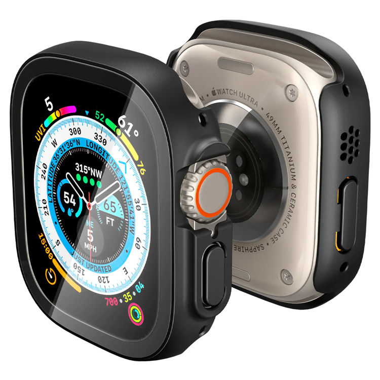 صورة Spigen Apple Watch Ultra (49mm) Case Thin Fit 360 – TEMPERED GLASS