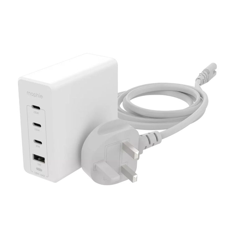 صورة Mophie Wall Adapter USB-C PD Hub 120W GaN-White