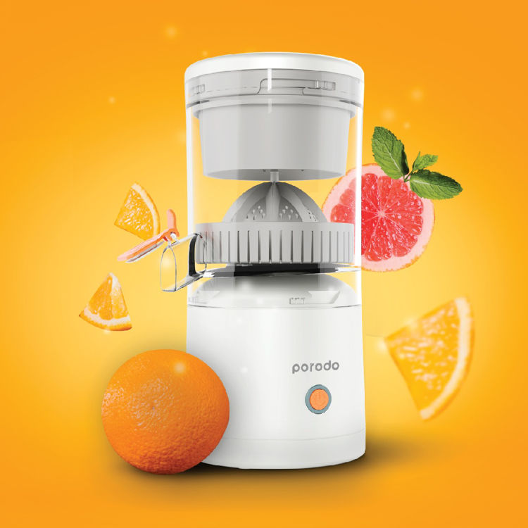 صورة Lifestyle By Porodo Portable Cordless Juicer - White