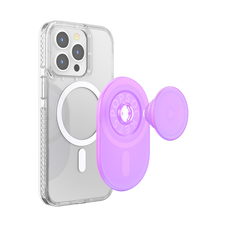صورة PopSockets PopGrip Magnetic Grip and Stand for MagSafe - Opalescent Pink