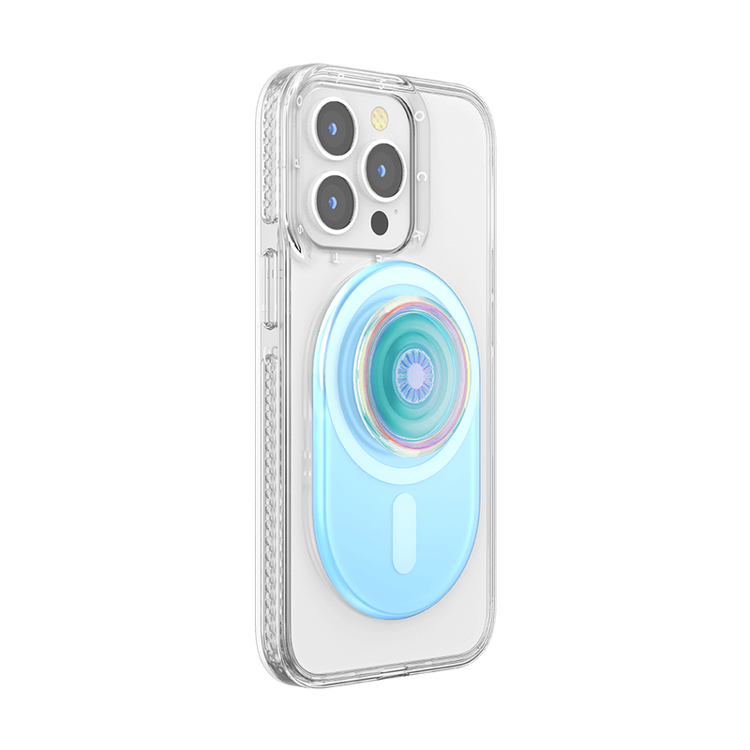 صورة PopSockets PopGrip Magnetic Grip and Stand for MagSafe - Blue Opalescent