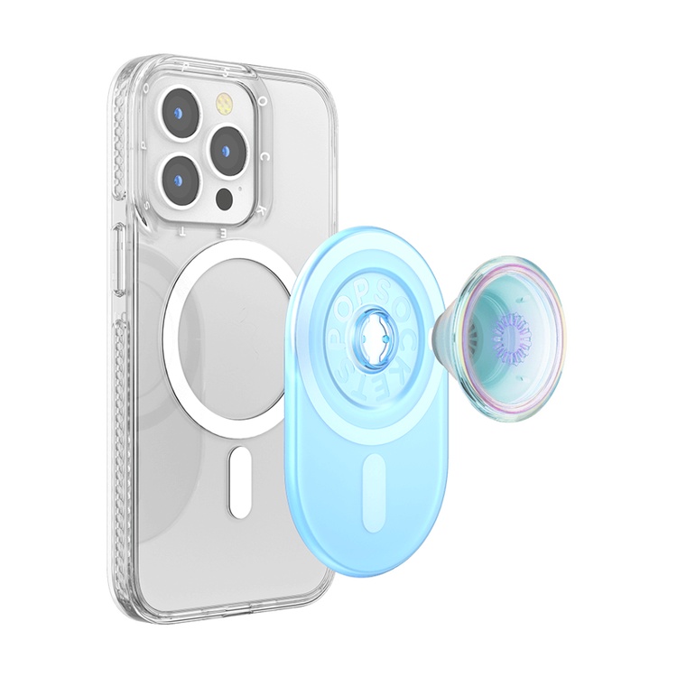 صورة PopSockets PopGrip Magnetic Grip and Stand for MagSafe - Blue Opalescent