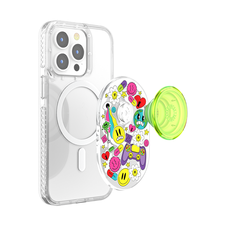 صورة PopSockets PopGrip MagSafe – Bright Psych