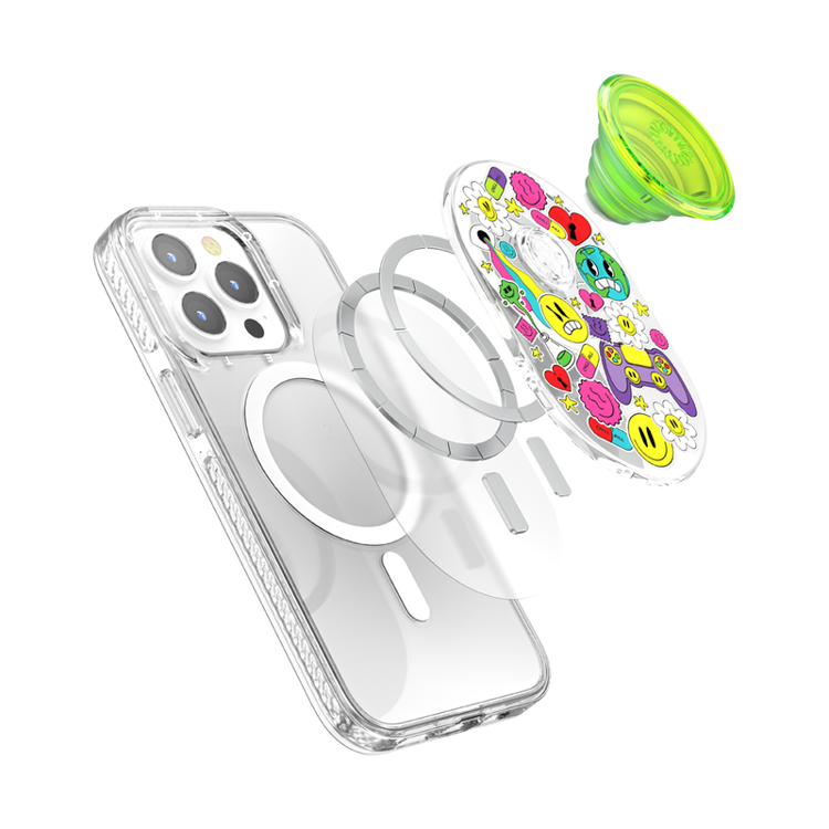 صورة PopSockets PopGrip MagSafe – Bright Psych