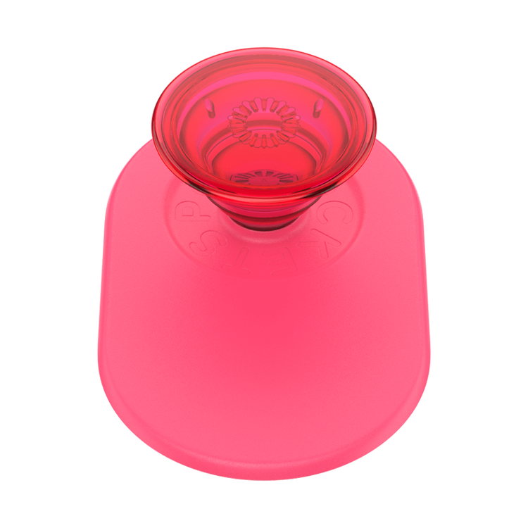 صورة PopSockets: PopGrip for MagSafe Phone Stand and Grip - Translucent Neon Pink