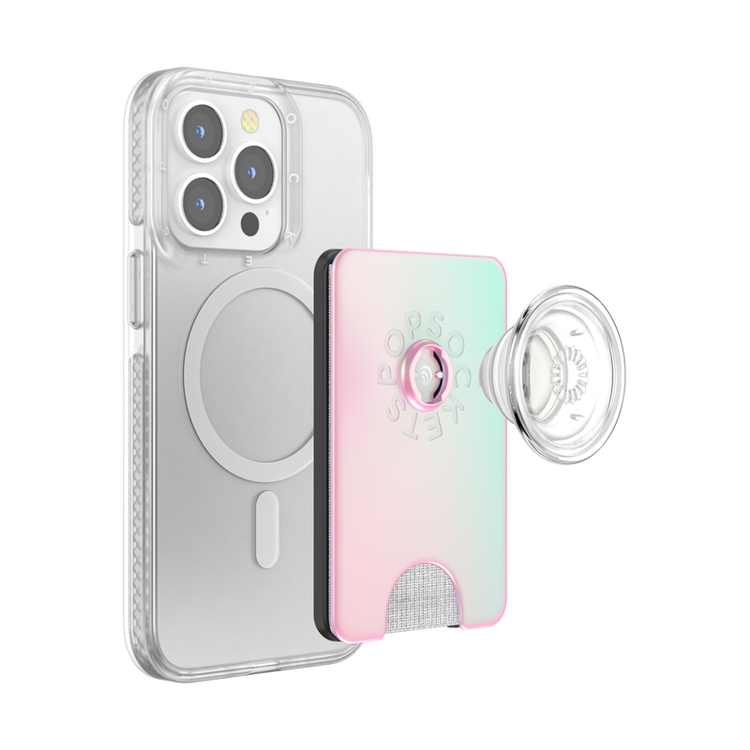 صورة PopSockets - PopWallet Plus for Apple MagSafe - Mermaid Pink