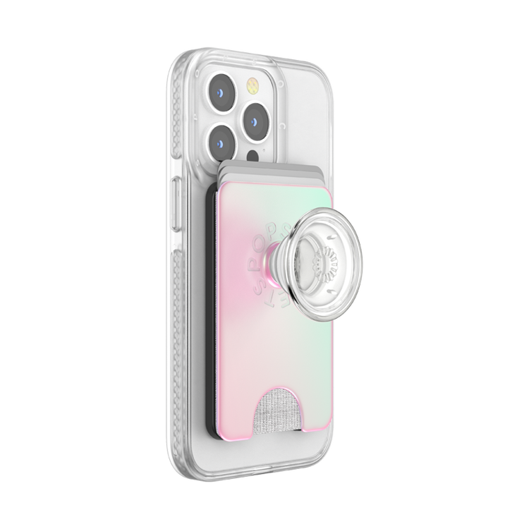 صورة PopSockets - PopWallet Plus for Apple MagSafe - Mermaid Pink