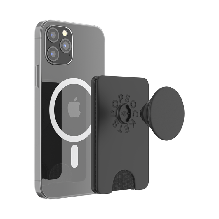 صورة PopSockets PopWallet with PopGrip Cell Phone Grip & Stand with MagSafe