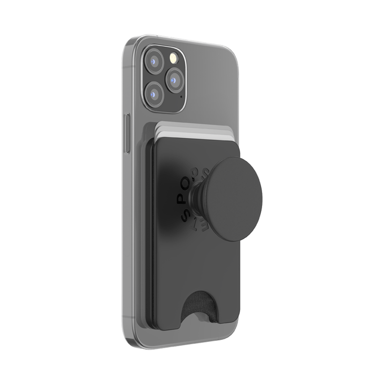 صورة PopSockets PopWallet with PopGrip Cell Phone Grip & Stand with MagSafe