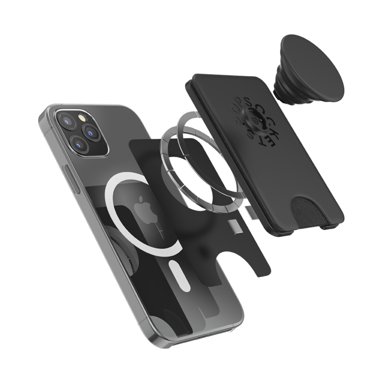 صورة PopSockets PopWallet with PopGrip Cell Phone Grip & Stand with MagSafe