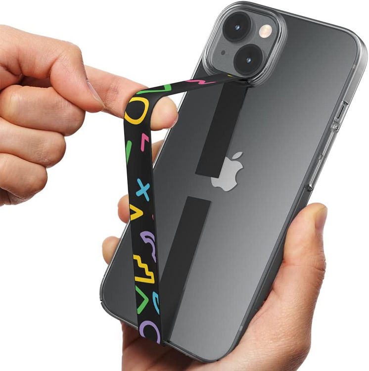 صورة Silicone Phone Grip Holder, Wireless Charging Compatible, Sinji loop Neon Black