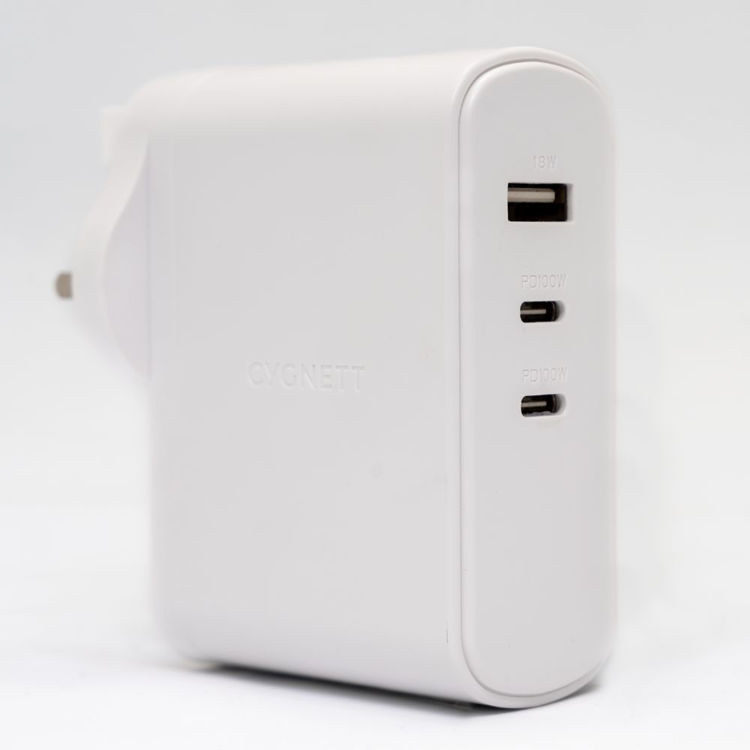صورة CYGNETT POWERMAXX 100W Multiport GaN Wall Charger