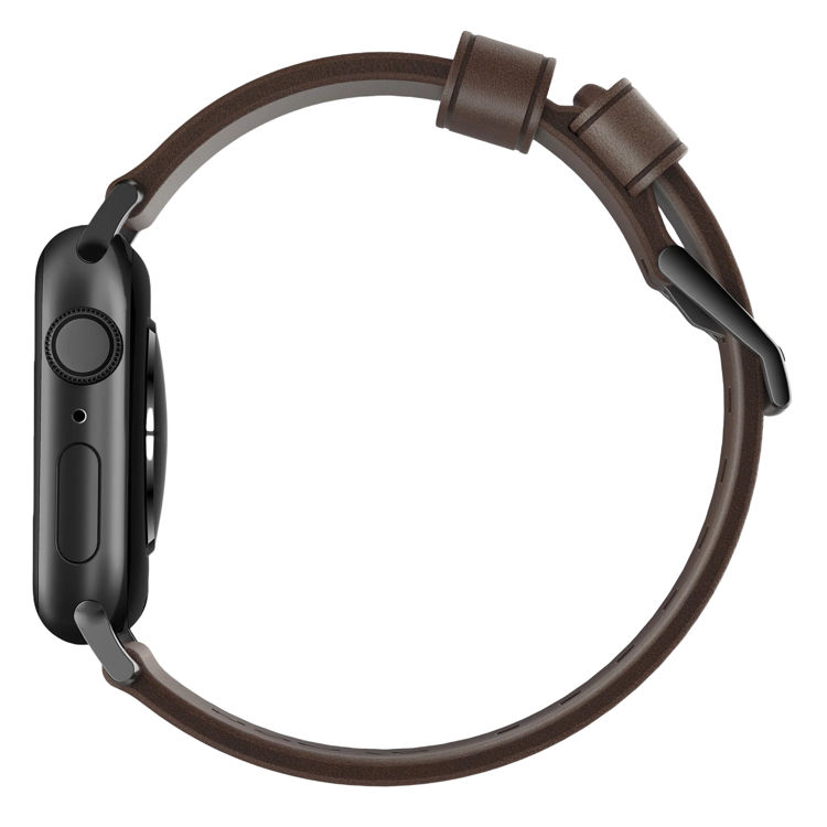 صورة Nomad Modern Leather Strap for Apple Watch - 44mm/45/49mm – Classic Brown