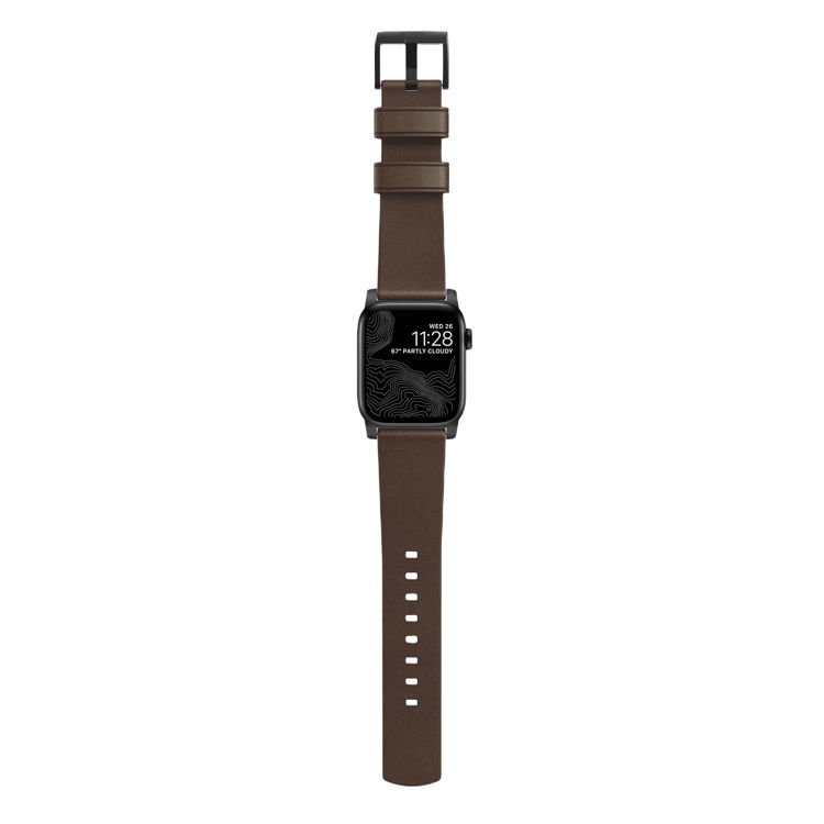 Picture of Nomad Modern Leather Strap for Apple Watch - 44mm/45/49mm – Classic Brown