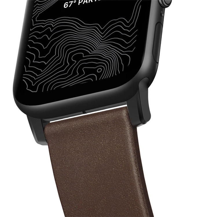 صورة Nomad Modern Leather Strap for Apple Watch - 44mm/45/49mm – Classic Brown