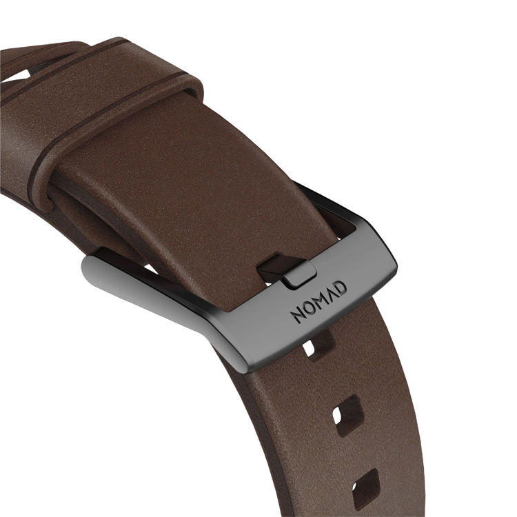 صورة Nomad Modern Leather Strap for Apple Watch - 44mm/45/49mm – Classic Brown