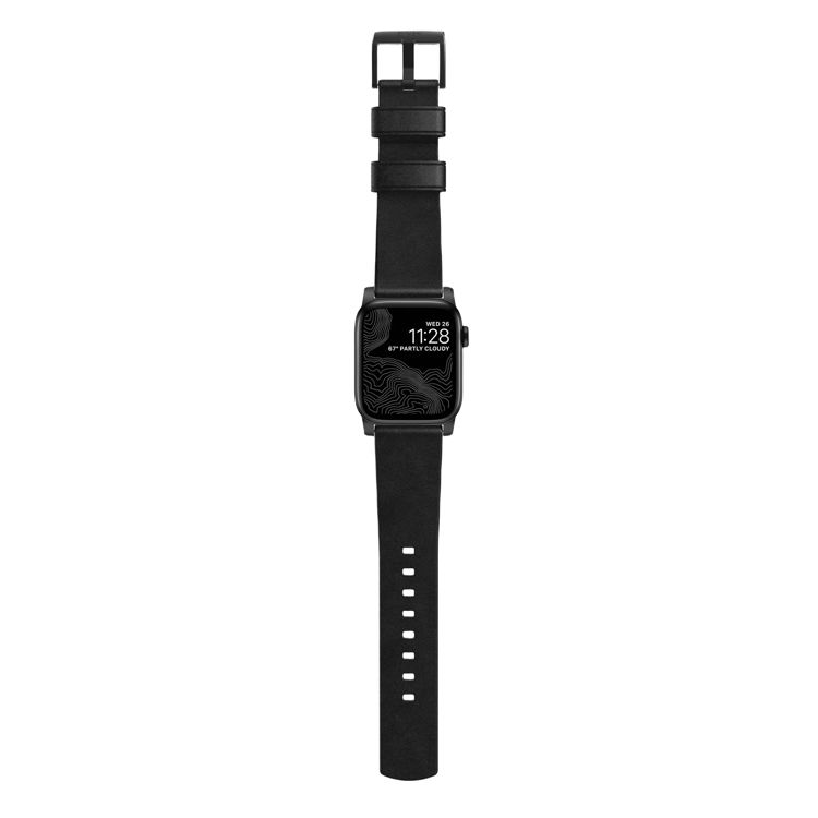 Picture of Nomad Modern Leather Strap for Apple Watch - 44mm/45/49mm – Black