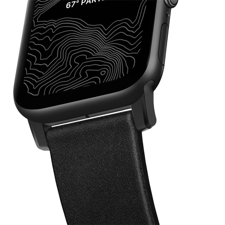 صورة Nomad Modern Leather Strap for Apple Watch - 44mm/45/49mm – Black