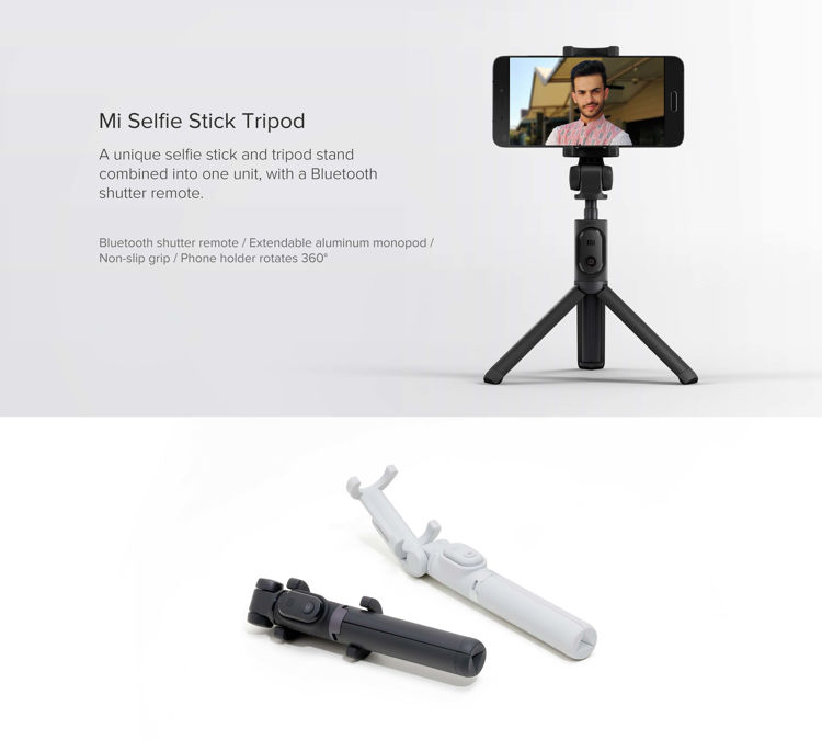 صورة XIAOMI MI SELFIE STICK TRIPOD WITH BLUETOOTH REMOTE