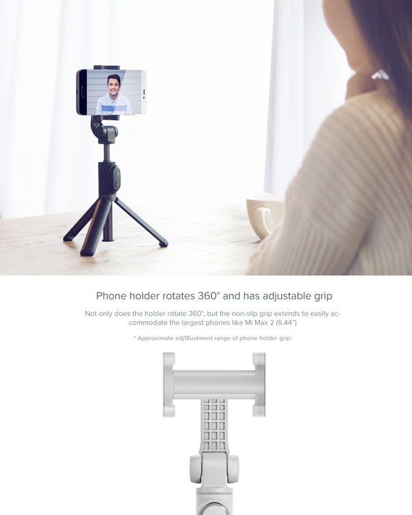صورة XIAOMI MI SELFIE STICK TRIPOD WITH BLUETOOTH REMOTE