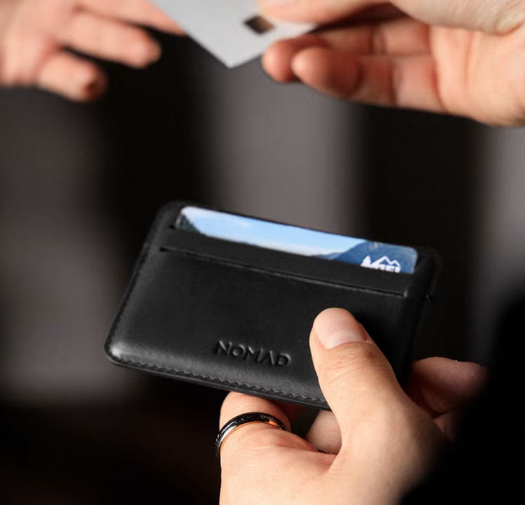 صورة Nomad Card Wallet Horween Leather - Black
