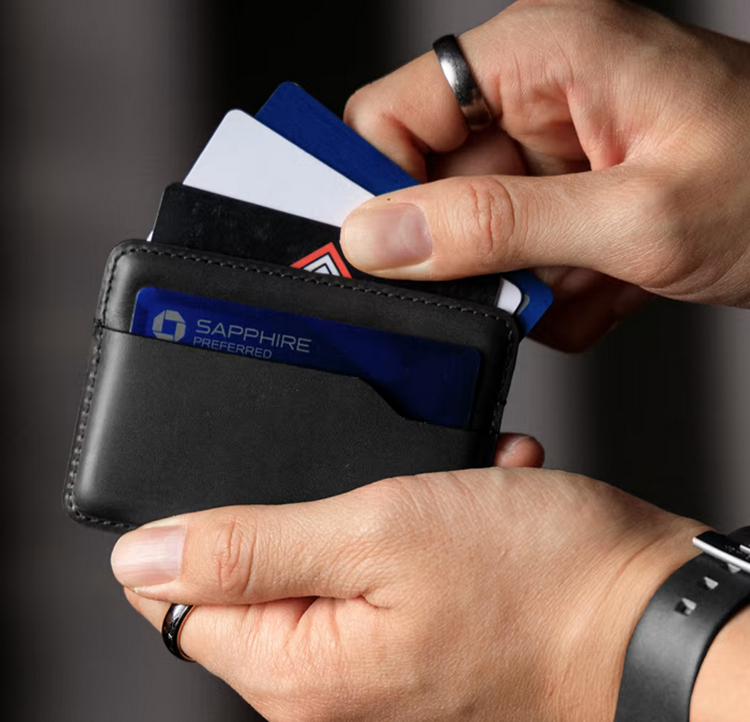 صورة Nomad Card Wallet Horween Leather - Black