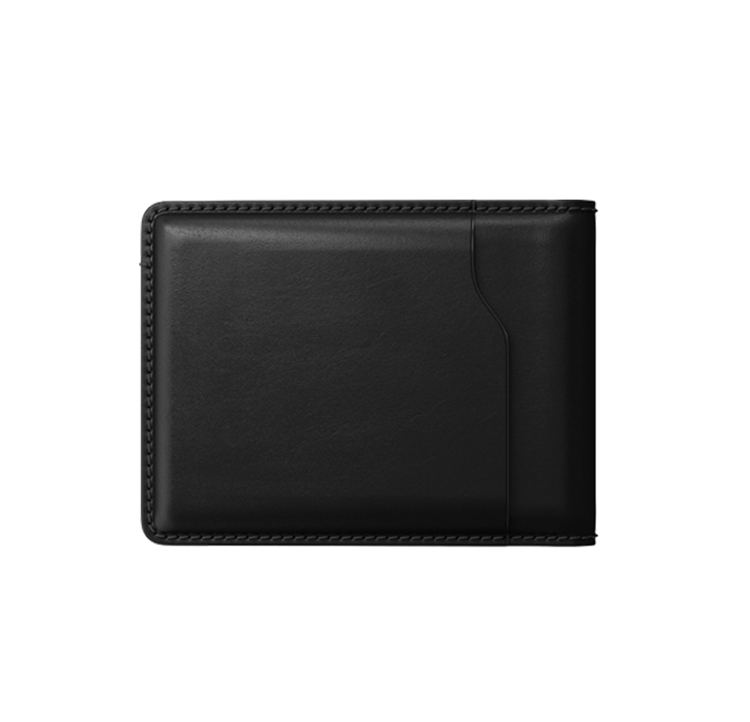 صورة Nomad Bifold Leather Wallet -  Black