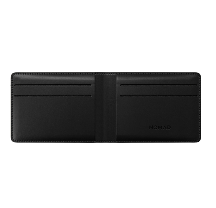 صورة Nomad Bifold Leather Wallet -  Black