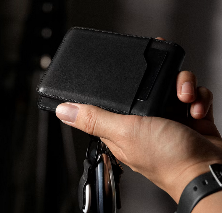 صورة Nomad Bifold Leather Wallet -  Black