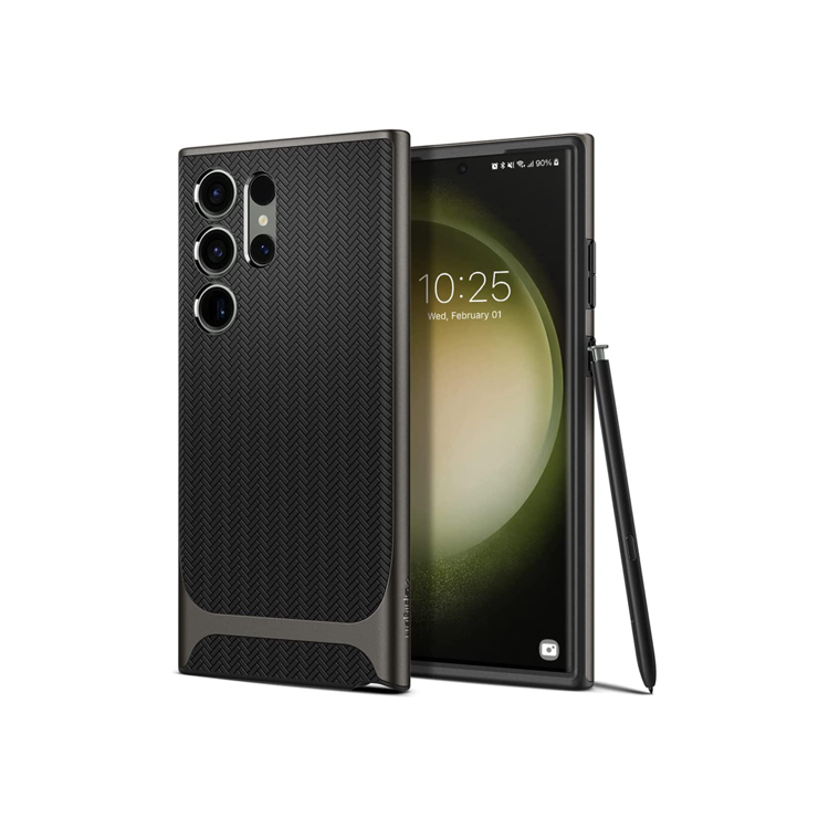 صورة Spigen Neo Hybrid Case Compatible with Samsung Galaxy S23 Ultra 5G - Gunmetal