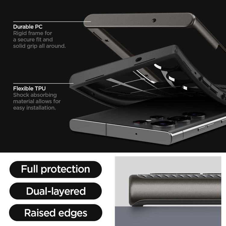 صورة Spigen Neo Hybrid Case Compatible with Samsung Galaxy S23 Ultra 5G - Gunmetal