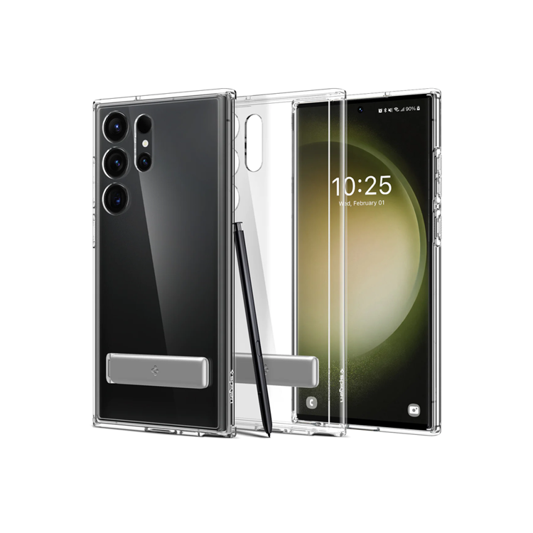 صورة Spigen Cryo Armor Designed for Galaxy S23 Ultra Case (2023) - Matte Black_ACS05622