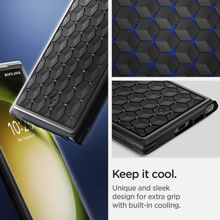 صورة Spigen Cryo Armor Designed for Galaxy S23 Ultra Case (2023) - Matte Black_ACS05616