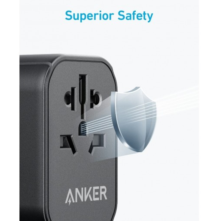 صورة ANKER 312 Outlet Extender 30W With 3 USB Ports - Black