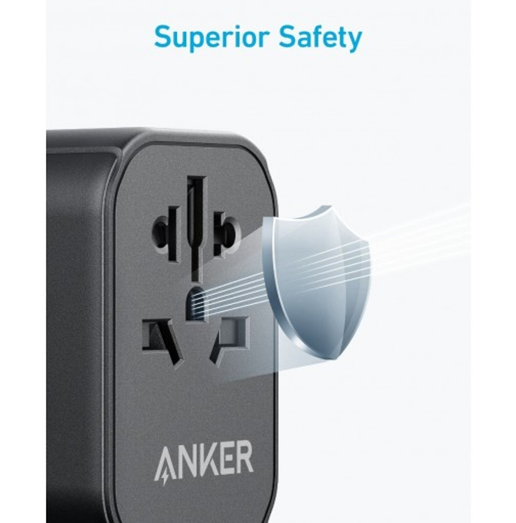 Picture of ANKER 312 Outlet Extender 30W With 3 USB Ports - Black