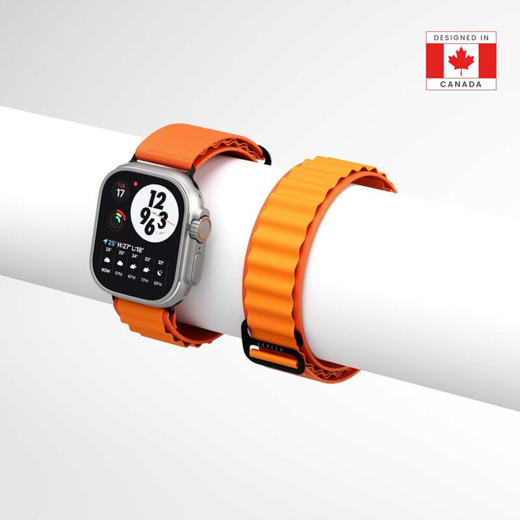 صورة Levelo Ace Loop Nylon Strap for Apple Watch 49/45mm - Orange