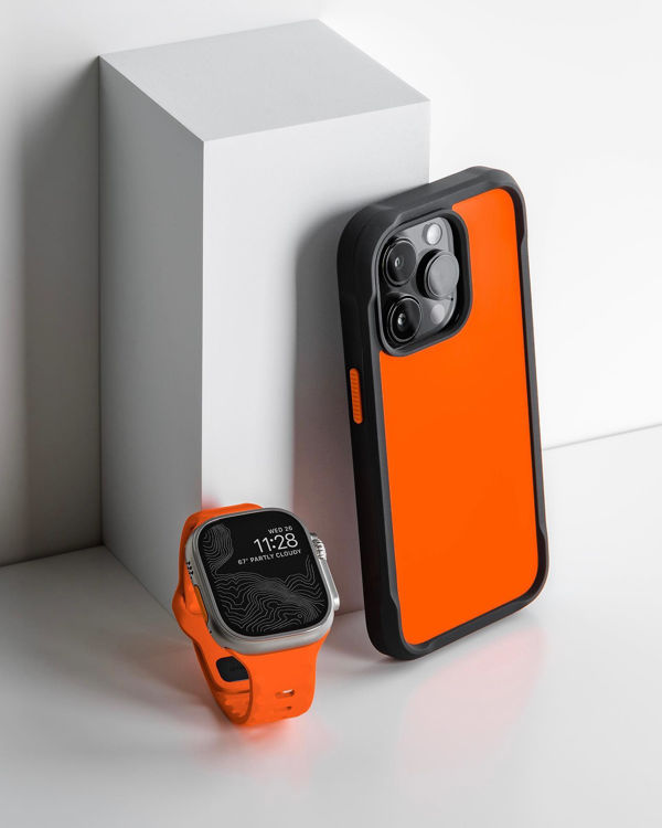صورة Nomad Rugged Case for iPhone 14 Pro Case ShockProof 360 Drop Protect - Ultra Orange