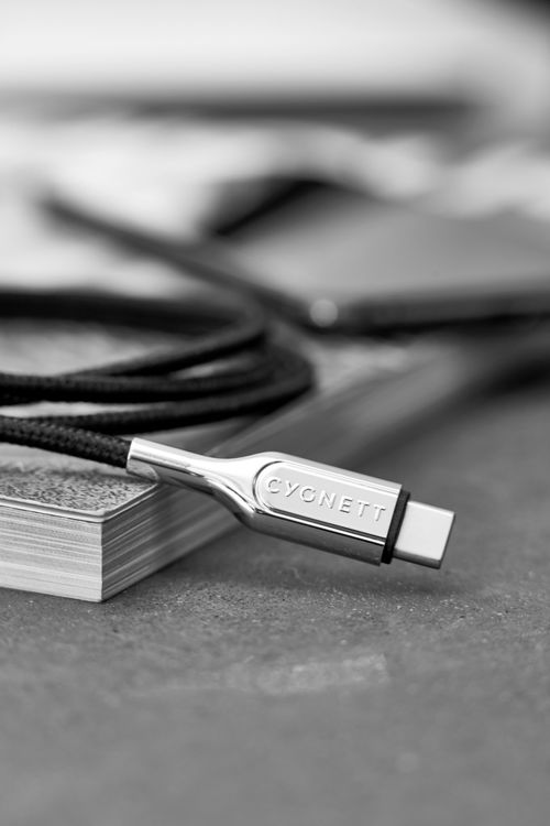 صورة Cygnett Armour 2.0 USB-C to USB-C 5A/100W 1M (Black)
