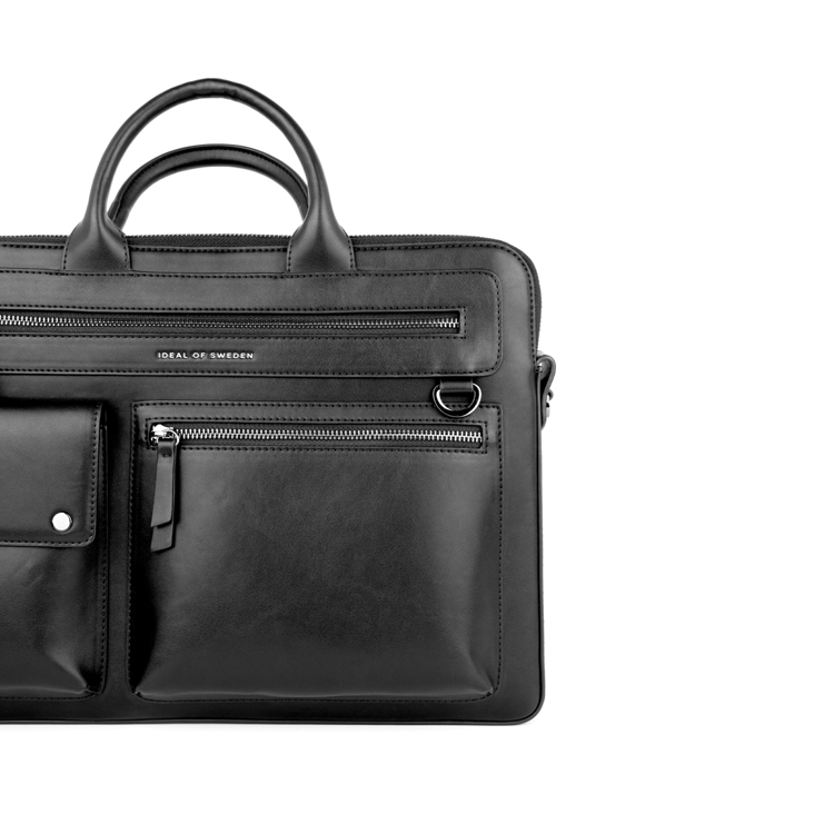 صورة IDeal of Sweden Leather Laptop Bag -Black